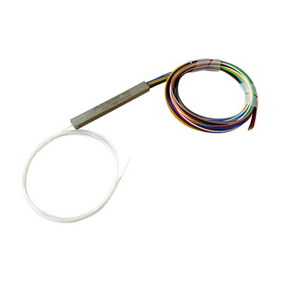 PLC 0.9mm do divisor da fibra de Mini Steel Tube 1x4 1 medidor sem conector