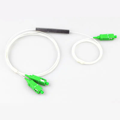 Tipo de aço ótico do tubo do único modo do SC APC UPC do divisor da fibra do PLC 1x2 micro