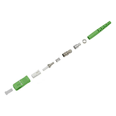 O conector mecânico LC APC da fibra ótica lustrou pre para a terminação rápida do campo