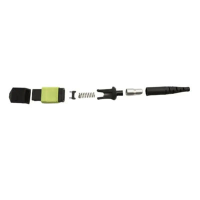 Conector da fibra ótica de MPO MTP com tipo fêmea da manutenção programada milímetro do núcleo do núcleo 24 do homem 12