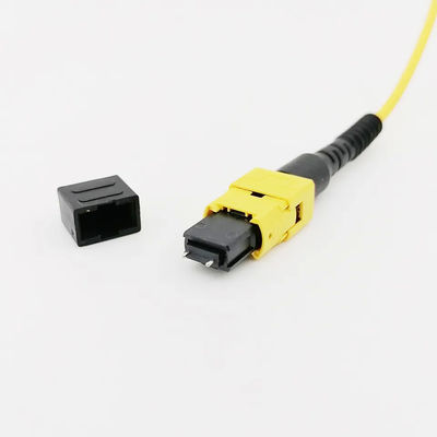 Conector da fibra ótica de MPO MTP com tipo fêmea da manutenção programada milímetro do núcleo do núcleo 24 do homem 12