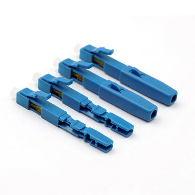 Conector azul da fibra ótica da cor, conector rápido do LC UPC para o CCTV de FTTH CATV