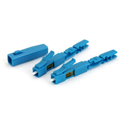 Conector azul da fibra ótica da cor, conector rápido do LC UPC para o CCTV de FTTH CATV