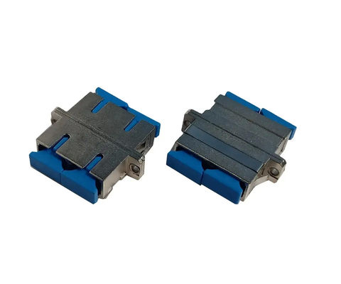 Adaptador da fibra ótica da manutenção programada SX do SC UPC com material de plástico azul da cor