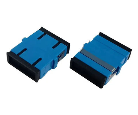Material azul do PC da cor do duplex do único modo do adaptador da fibra ótica do SC UPC