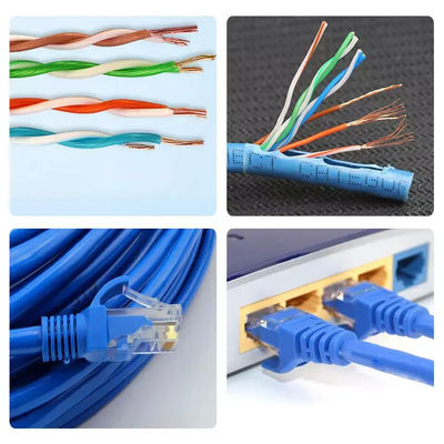 Cabo personalizado do remendo dos ethernet de Cat6A, cabo de remendo magro do ftp de S com comprimento de 5m 1m