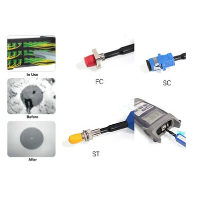 acessórios do cabo da fibra das virolas de 1.25mm, pena de limpeza da fibra ótica do clique do LC MU uma