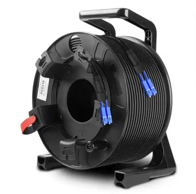 Rolamentos de cabos para exterior pretos 300M 250M 200M 150M 100m LC para LC Fibra de cordão de extensão de cabo