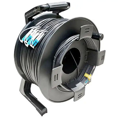 Rolamentos de cabos para exterior pretos 300M 250M 200M 150M 100m LC para LC Fibra de cordão de extensão de cabo